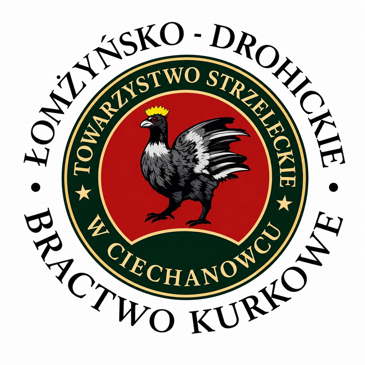 Logo Łomżyńsko-Drohickiego Bractwa Kurkowego